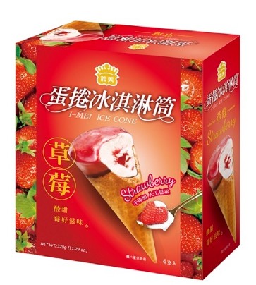 草莓蛋捲冰淇淋 1